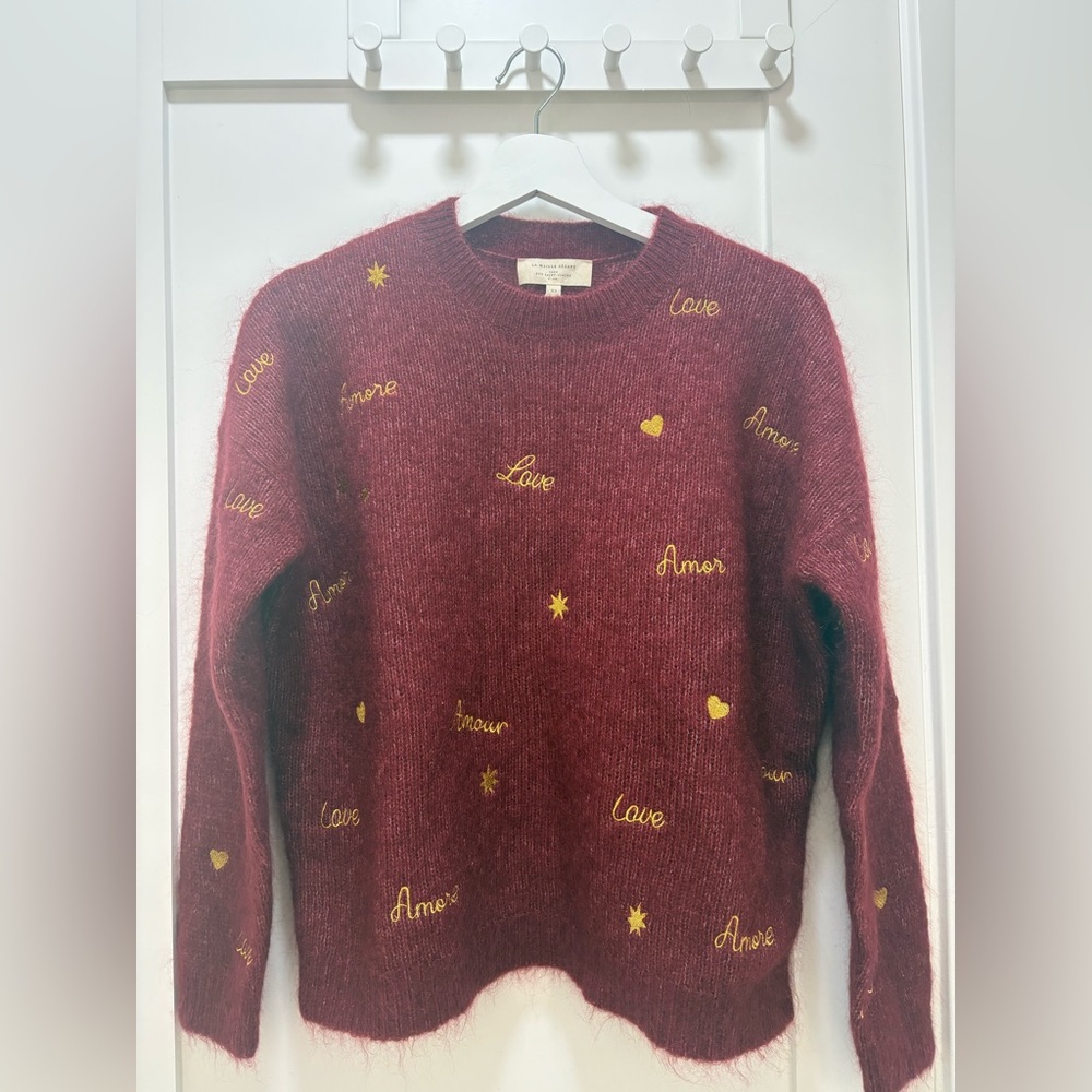 Sezane Hope Sweater with Gold Accents